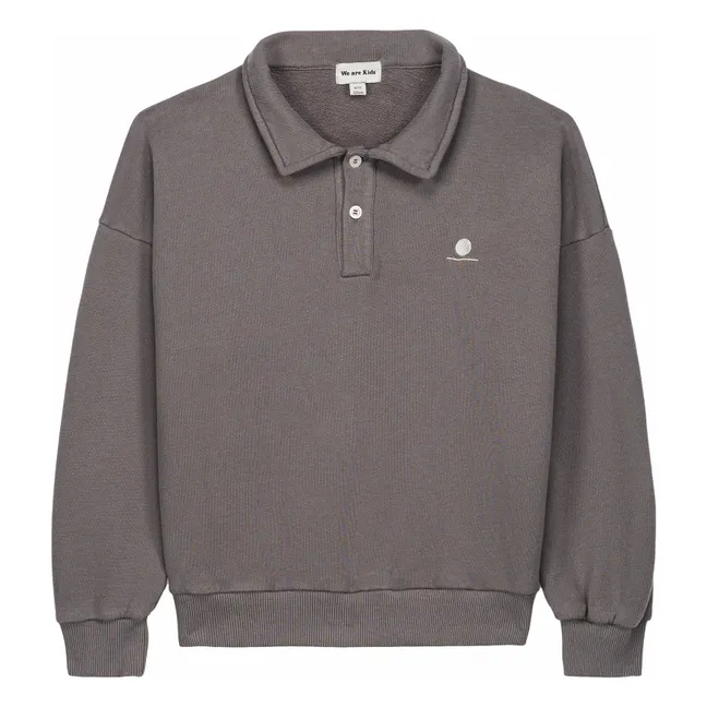 Volcano organic cotton polo shirt | Grey