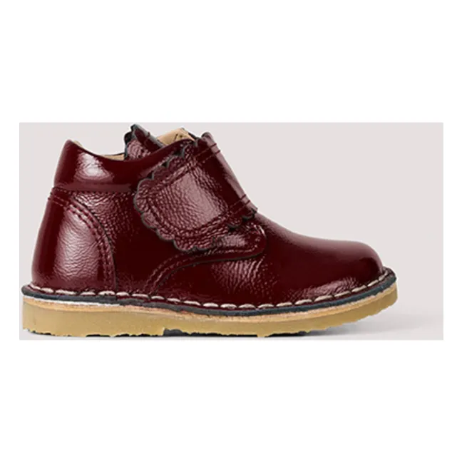Boots Scratchs Scallop | Bordeaux