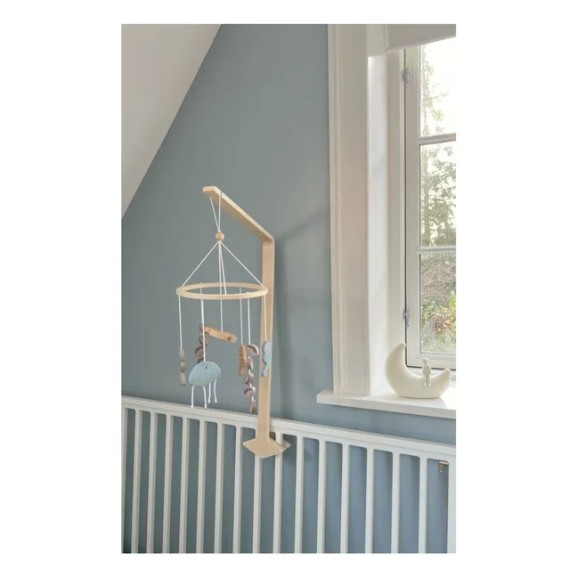 Móvil de madera Sea Garden | Azul