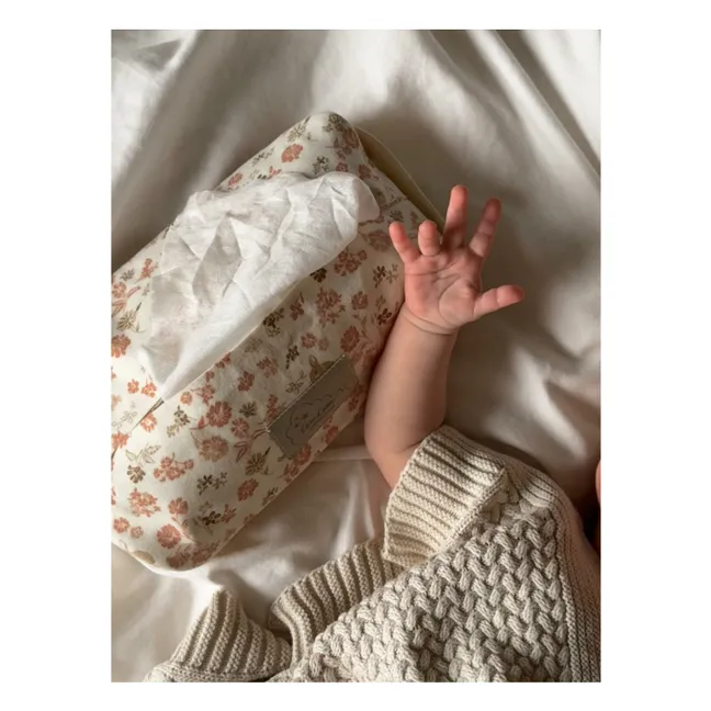 Estuche para toallitas Augusta | Rosa Melocotón