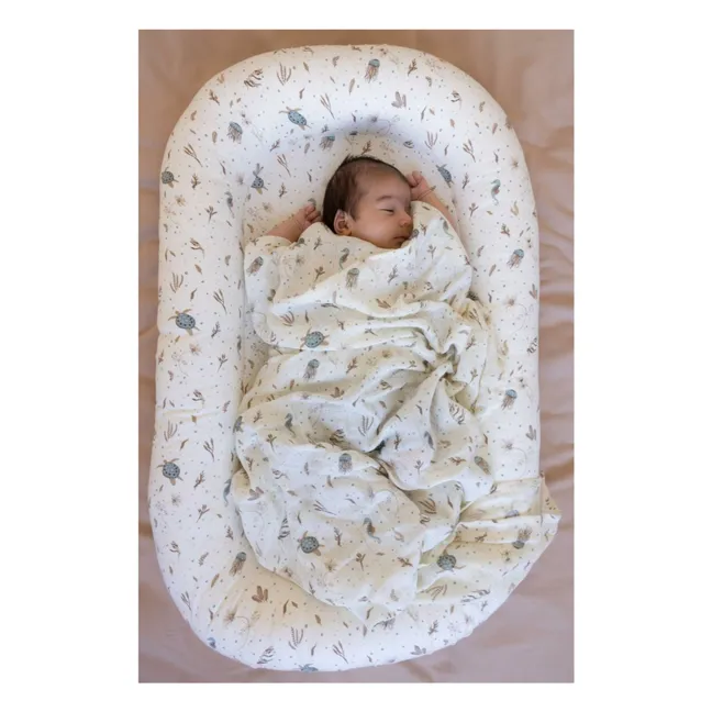 Sea Garden swaddling diaper | Blue