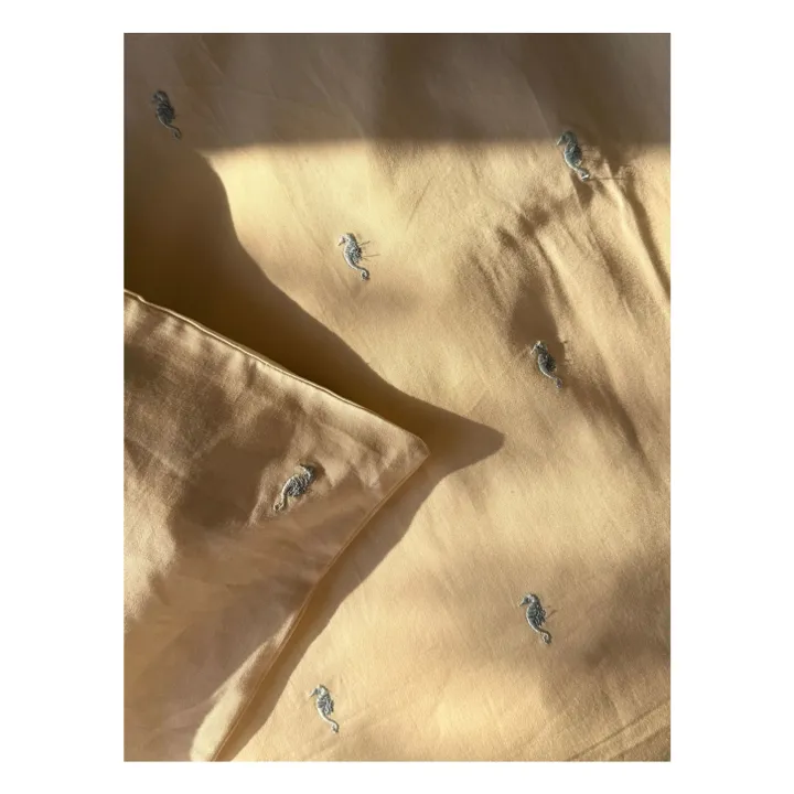 Juego de cama bordado Sea Graden | Azul- Imagen del producto n°7