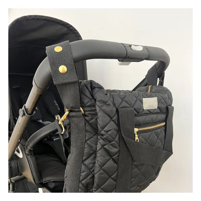 Quilted changing bag | Black