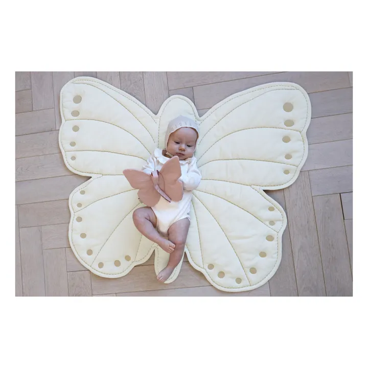 Tapis d'éveil Papillon | Ecru- Image produit n°1