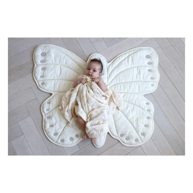 Tapis d'éveil Papillon | Ecru