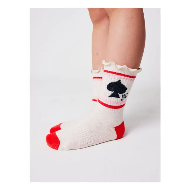 Calcetines de algodón ecológico | Beige chiné