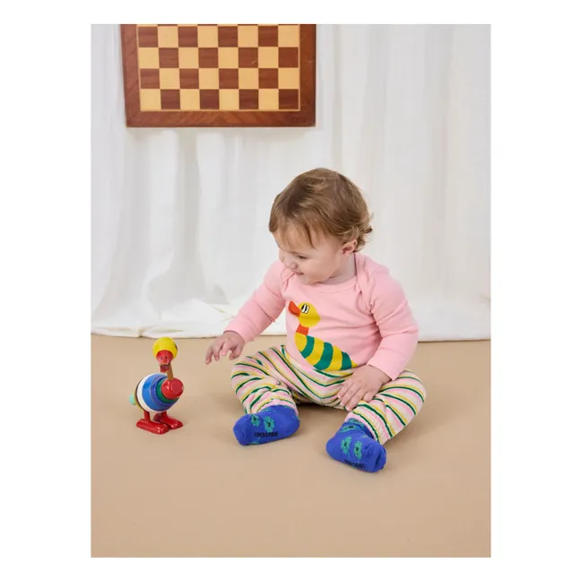 Chaussettes Trèfles Coton Bio | Bleu