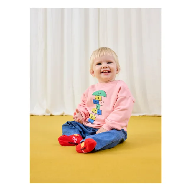 Chaussettes Coeurs Coton Bio | Rouge