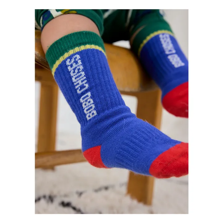 Calcetines de algodón orgánico Bobo | Azul- Imagen del producto n°2