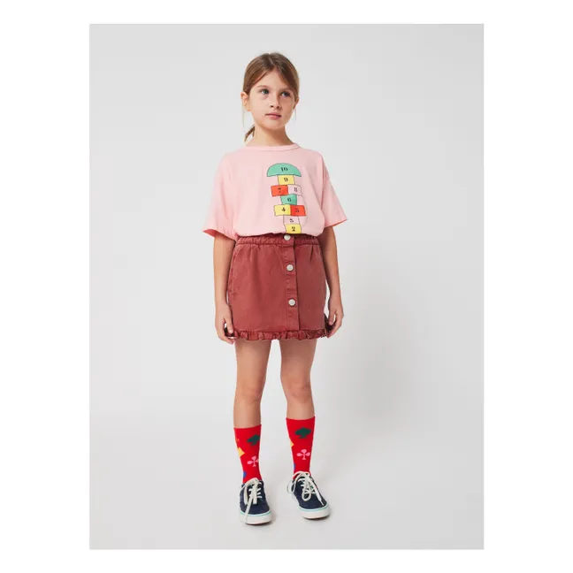 Camiseta de algodón orgánico Marelle | Rosa