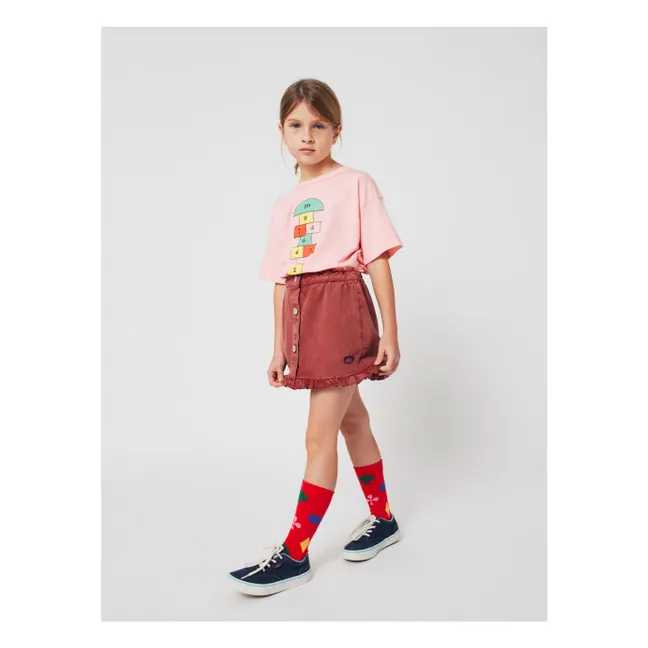 Camiseta de algodón orgánico Marelle | Rosa