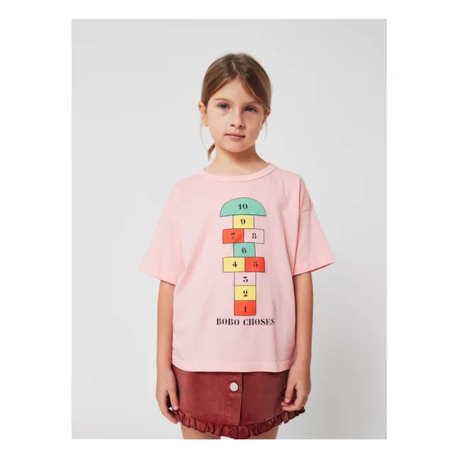 Camiseta de algodón orgánico Marelle | Rosa