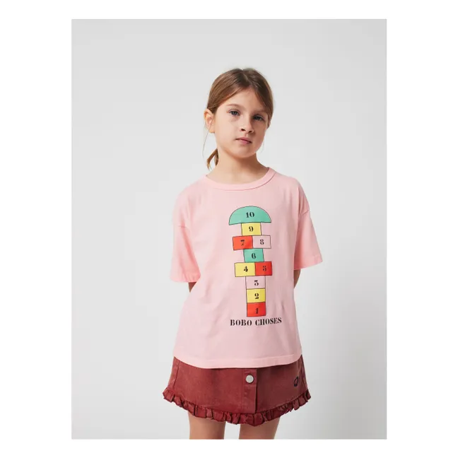 Camiseta de algodón orgánico Marelle | Rosa