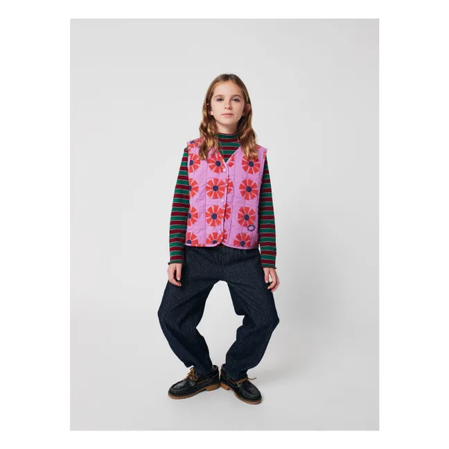 Kaleidoskop Bio-Baumwolljacke ohne Ärmel | Flieder