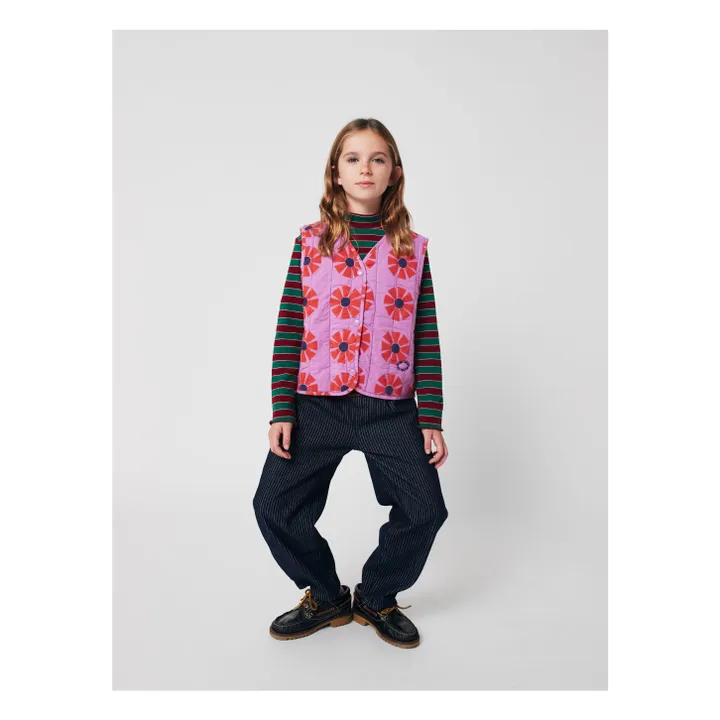 Chaqueta sin mangas Kaleidoscope de algodón orgánico | Lila- Imagen del producto n°5