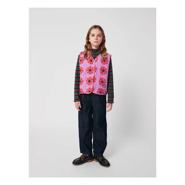 Chaqueta sin mangas Kaleidoscope de algodón orgánico | Lila