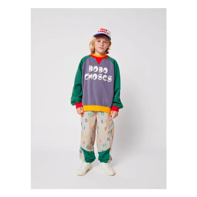 Sweat Colorblock Coton Bio | Mauve