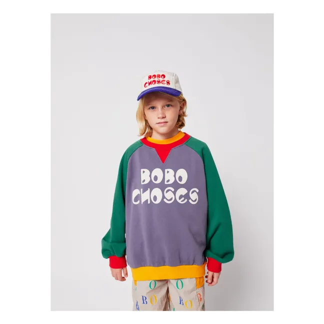 Sweat Colorblock Coton Bio | Mauve