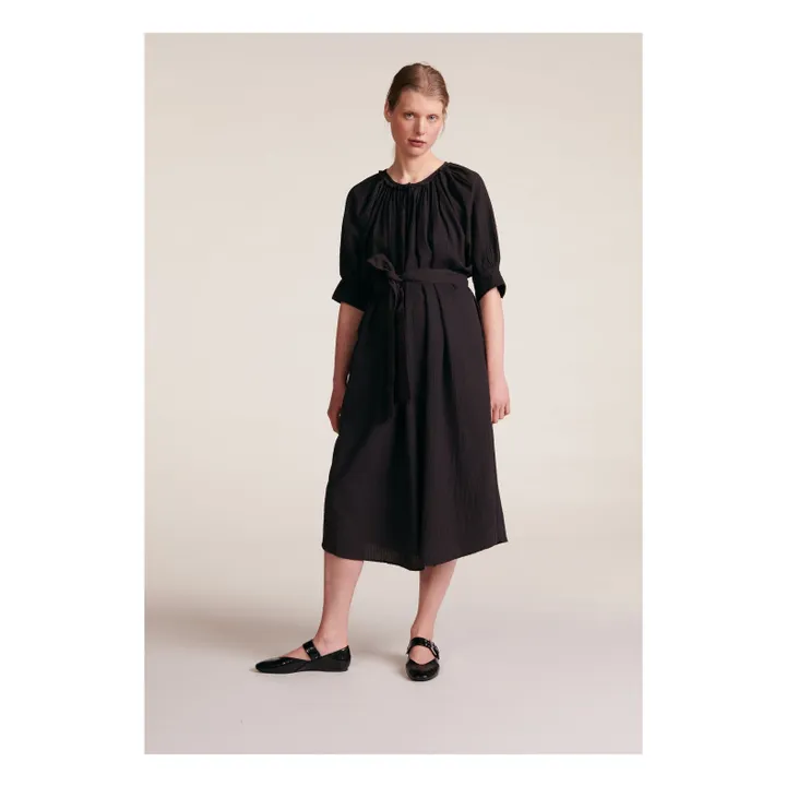 Robe Derek Rayures Dobby | Gris foncé- Image produit n°2