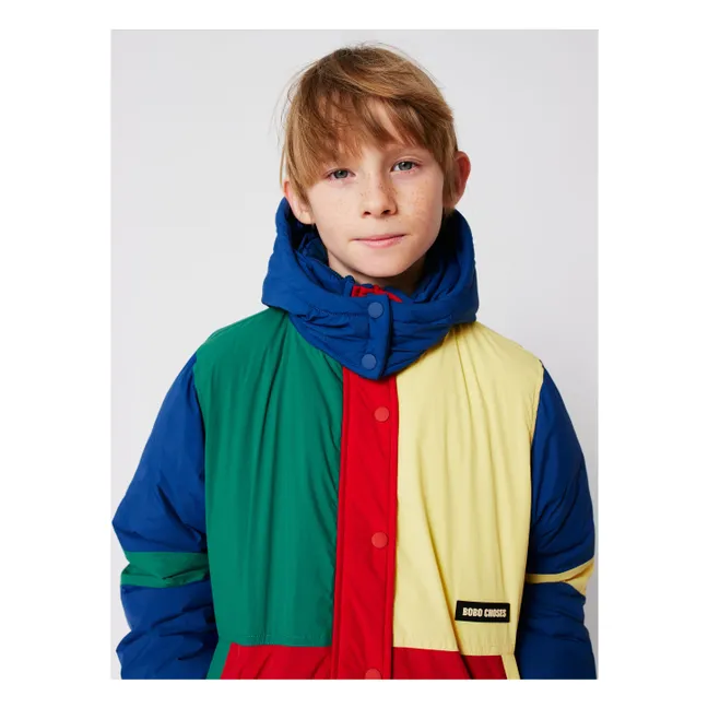 Doudoune Colorblock Fibres Recyclées | Bleu