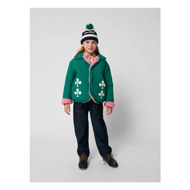 Veste Réversible Imperméable Fibres Recyclées | Vert