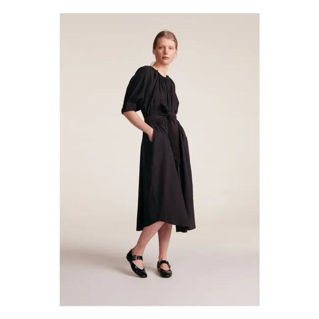 Robe Derek Rayures Dobby | Gris foncé