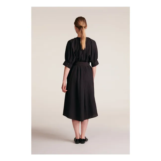 Robe Derek Rayures Dobby | Gris foncé