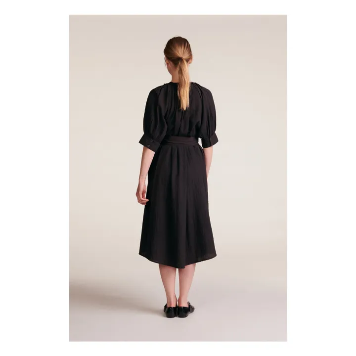 Robe Derek Rayures Dobby | Gris foncé- Image produit n°5