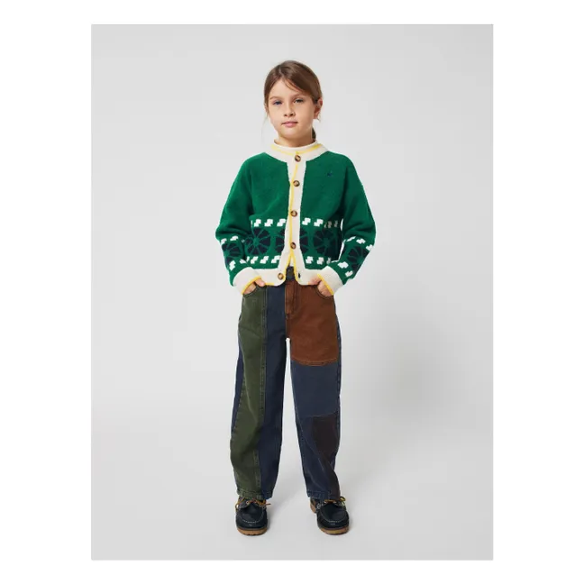 Gilet Jacquard Laine | Vert