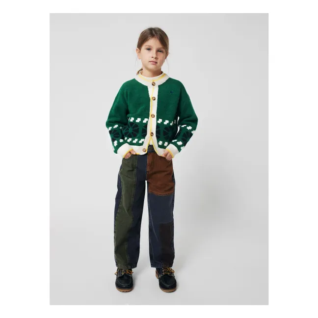 Gilet Jacquard Laine | Vert