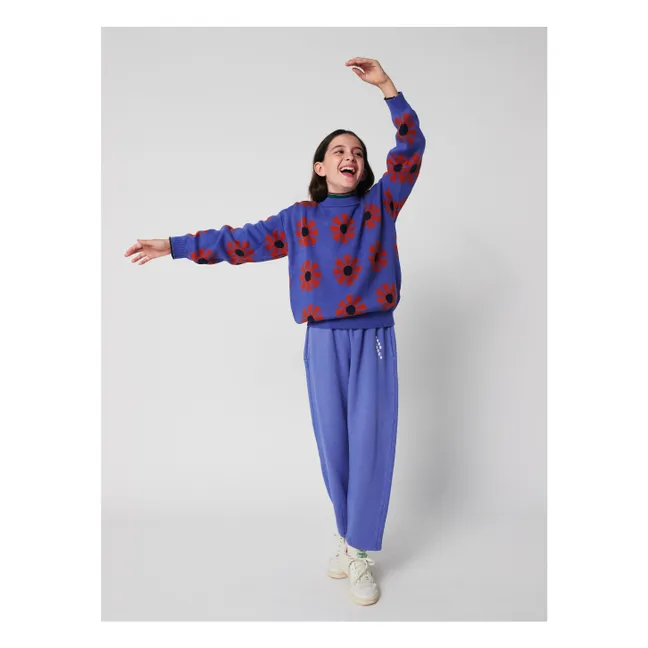 Maglione in cotone organico Kaleidoscope | Viola