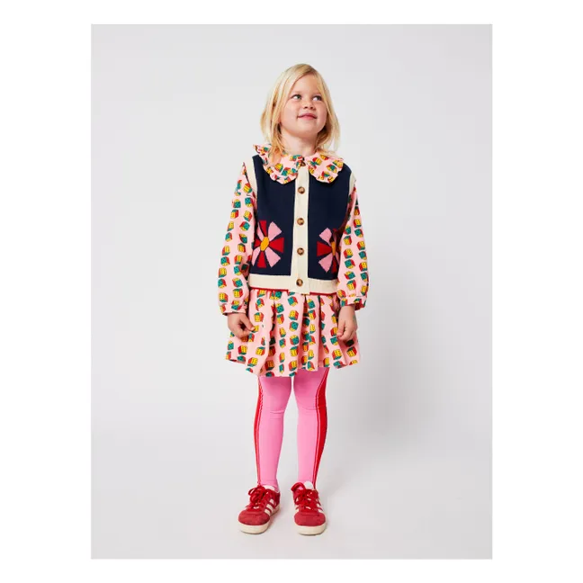 Gilet Kaleidoscope Coton Bio | Bleu marine