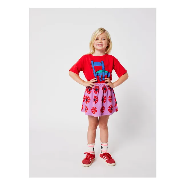 Jupe Kaleidoscope Coton Bio | Lilas