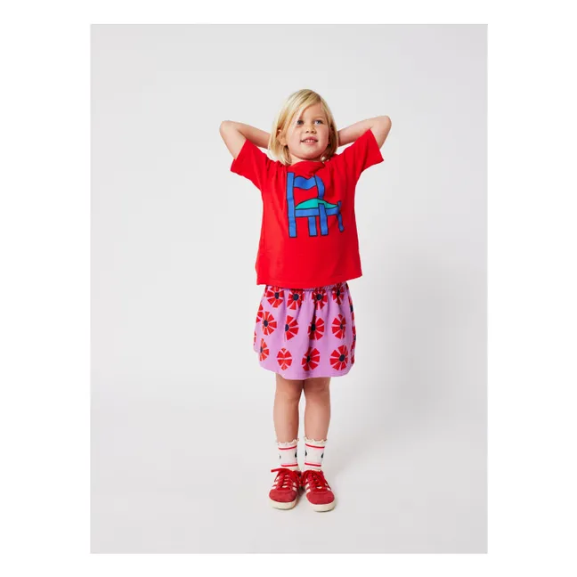 Jupe Kaleidoscope Coton Bio | Lilas