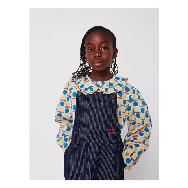 Robe Salopette en Jean Coton Bio | Bleu marine