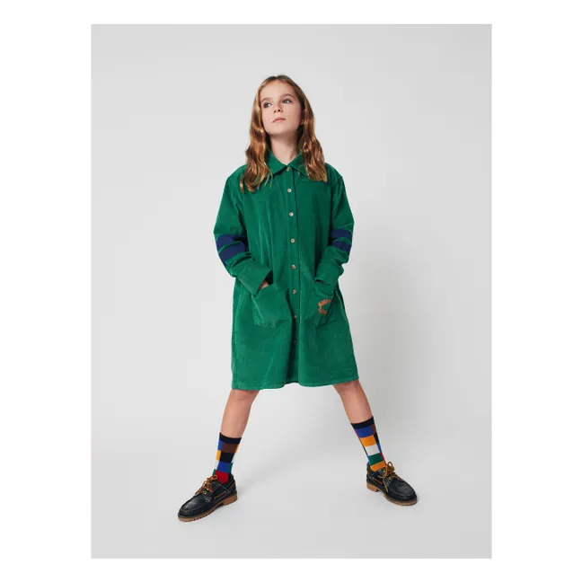 Robe Velours Côtelé | Vert