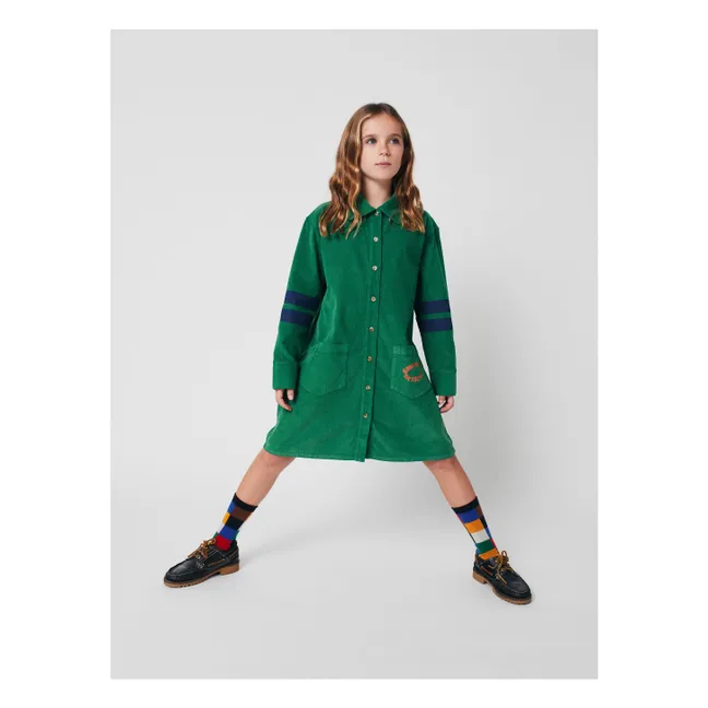 Robe Velours Côtelé | Vert