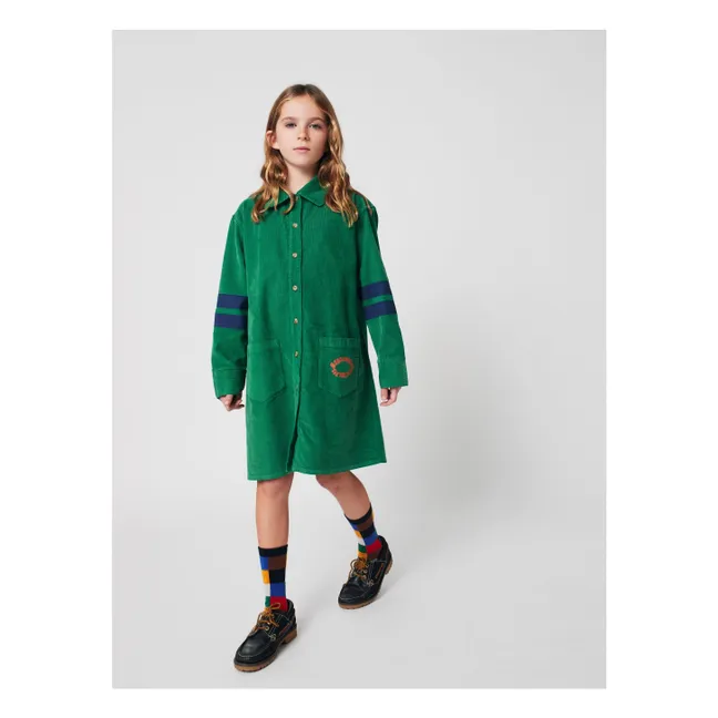 Robe Velours Côtelé | Vert