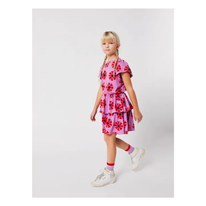 Robe Kaleidoscope Coton Bio | 	Lilas- Image produit n°2