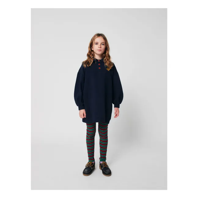 Robe Sweat Polo Coton Bio | Bleu marine