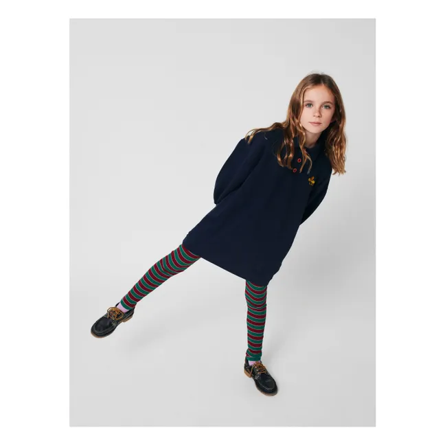 Vestido Sweat Polo Algodón orgánico | Azul Marino