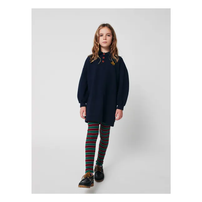 Robe Sweat Polo Coton Bio | Bleu marine