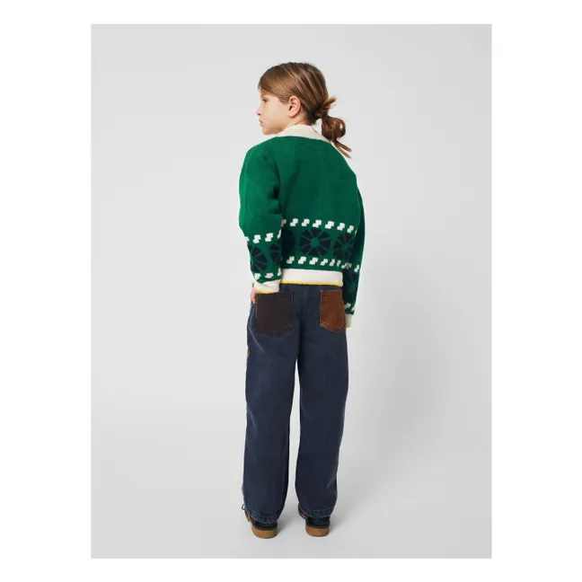 Jeans mit Passe aus Bio-Baumwolle | Grau