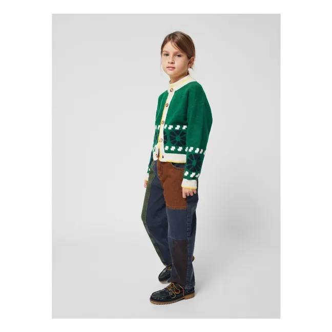 Jean Empiècements Coton Bio | Gris