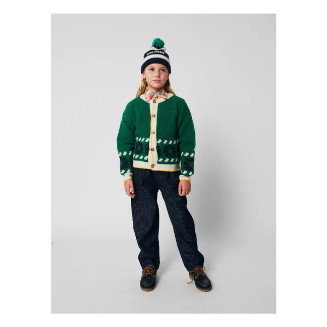 Gestreifte Ballonjeans aus Bio-Baumwolle | Blau