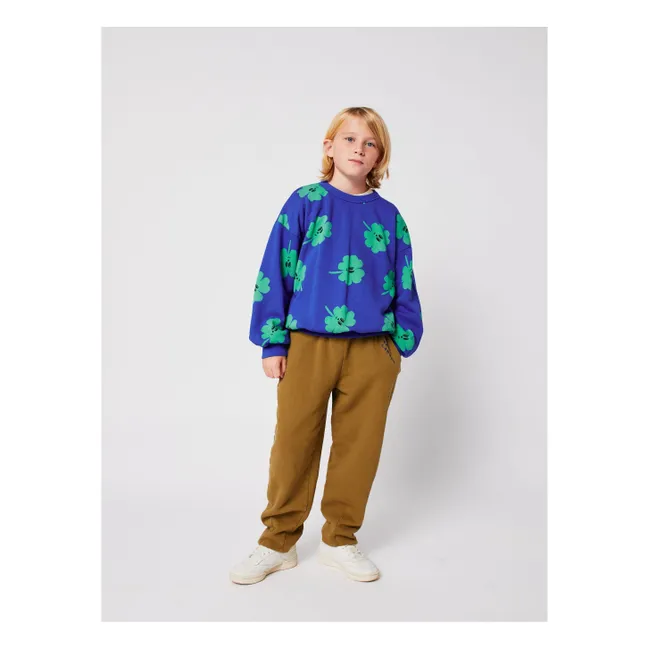 Sweat Trèfles Coton Bio | Bleu