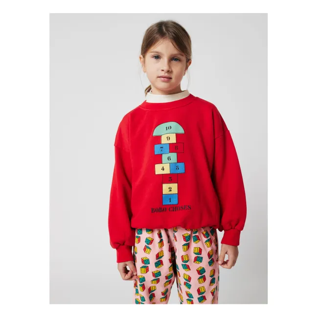 Sudadera Marelle de algodón orgánico | Rojo