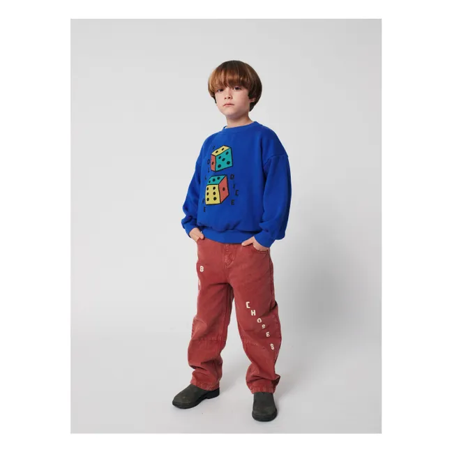 Roll The Dice Sweat Algodón orgánico | Azul Rey