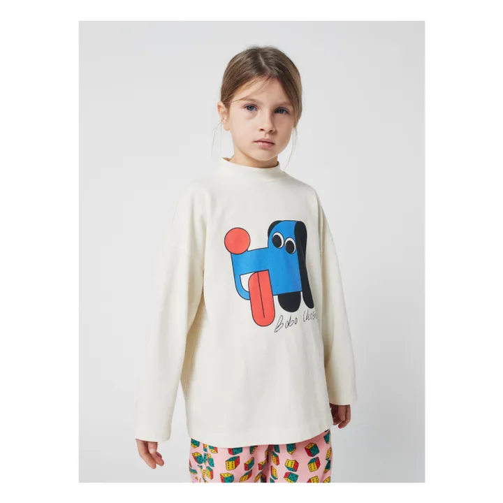 Camiseta con collar para perro Algodón orgánico | Crudo- Imagen del producto n°1