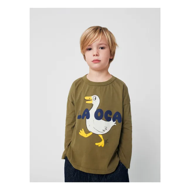 Enten-T-Shirt La OCA Bio-Baumwolle | Khaki